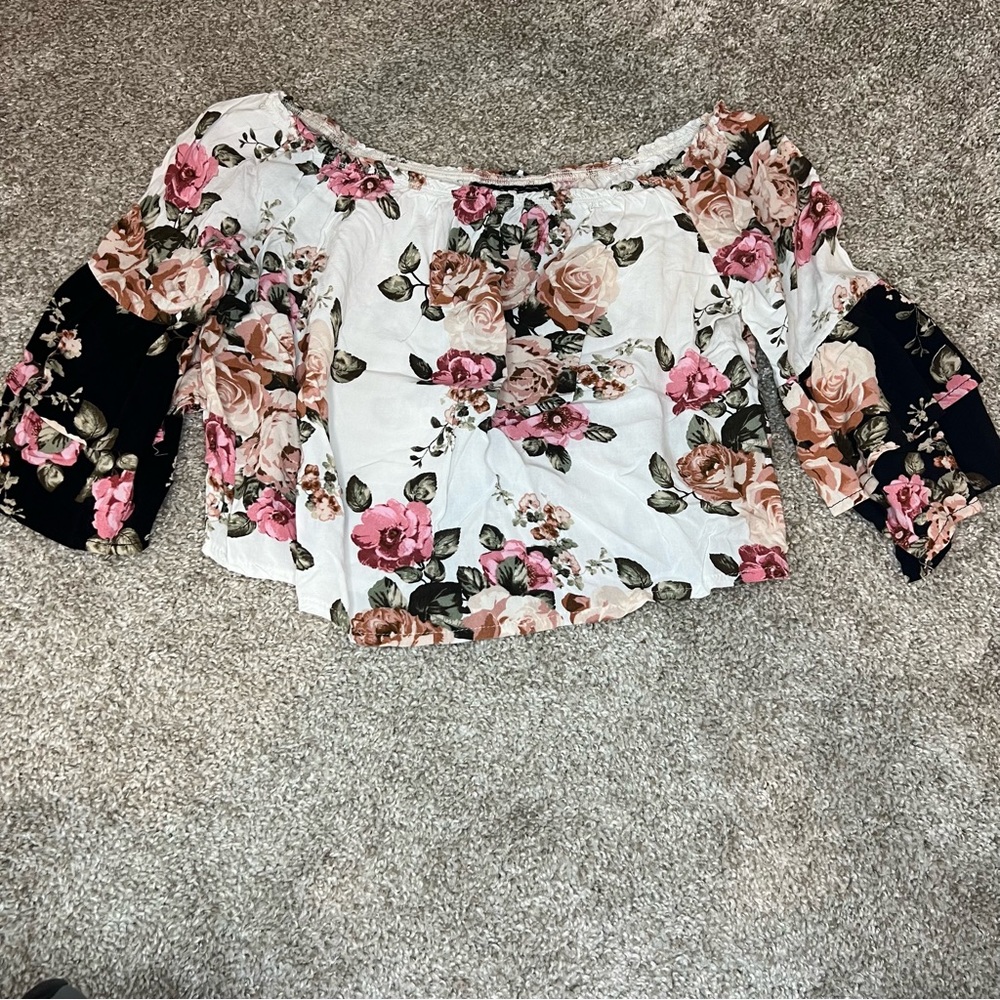 Floral crop top